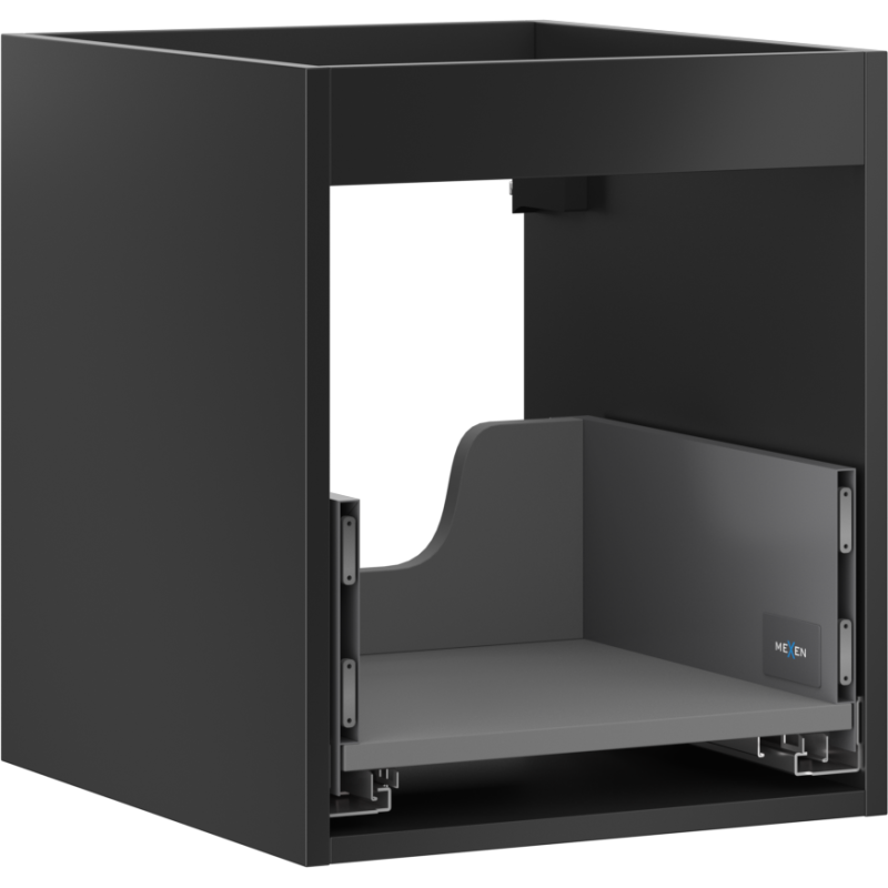 Mexen Box-A korpus szafki podumywalkowej 40 cm, 1 szuflada, czarny mat - 91AX0-0400-470-1-71