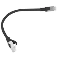 Patchcordy - Lanberg Patchcord kat.6 0.25M UTP czarny 1_605034 - miniaturka - grafika 1