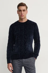 Guess sweter EGIDIO męski kolor granatowy  M4BR25.Z3HH2 - Swetry męskie - miniaturka - grafika 1