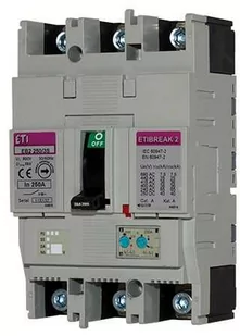 ETI polam Wyłącznik mocy 4P 125A 36kA /wyzwalacz termo-magnetyczny/ EB2 125/4S 004671052 004671052 - Wyłączniki światła i elektryczne - miniaturka - grafika 1