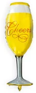 Sylwester - Balon foliowy Kieliszek Cheers - 99 cm -1 szt. - miniaturka - grafika 1