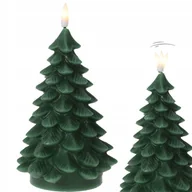 Świece - Świeczka Led Choinka Zielona Świeca Świąteczna 11Cm Woskowa Ruchoma - miniaturka - grafika 1