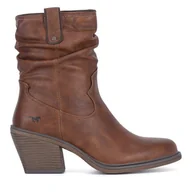 Botki damskie - Kowbojki Mustang 1479-501 Brązowy - miniaturka - grafika 1