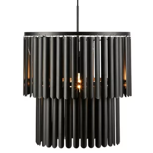 Lampa wisząca Viento 108581 Markslojd metalowe rurki modernistyczna czarna - Lampy sufitowe - miniaturka - grafika 1