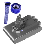 Filtry do odkurzaczy - Odkurzacz akumulatorowy, kompatybilny z Dyson V6 V7 V8 V10, długotrwała moc, filtr V6 6000 mAh - miniaturka - grafika 1