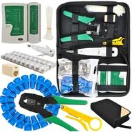 Pozostałe akcesoria sieciowe - Tester Kabli Ściągacz Zaciskarka Rj45 Zestaw Etui D145 - miniaturka - grafika 1