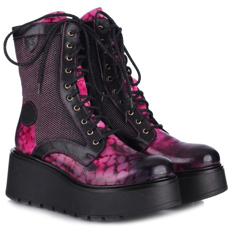 Trzewiki na platformie damskie Maciejka 06720-15/00-8 RÓŻ R.36