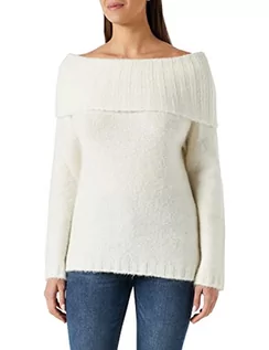 Bluzy damskie - Sisley Damska bluza L/S 102VM200K Sweater, biała 600, S - grafika 1