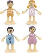 Lalki dla dziewczynek - Viga Toys Drewniane Lalki Rodzina Lalek - miniaturka - grafika 1