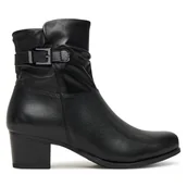 Botki damskie - Botki Caprice 9-25300-45 Czarny - miniaturka - grafika 1