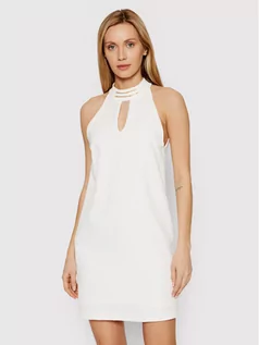 Sukienki - Rinascimento Sukienka koktajlowa CFC0107726003 Biały Regular Fit - grafika 1
