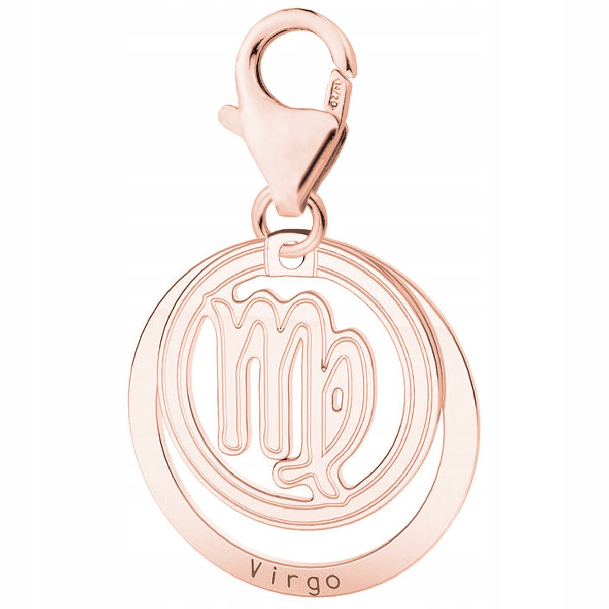 Zawieszka Pozłacana ze Znakiem Zodiaku Virgo Znak Zodiaku Panna SREBRO 925