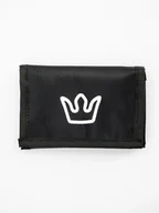 Portfele - Materiałowy Portfel Sportowy Zamykany Czarny Jigga Wear Simple Crown uni - miniaturka - grafika 1
