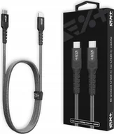 Kable USB - NEXT ONE Kabel Braided USB-C / USB-C 1,2 m space gray - miniaturka - grafika 1