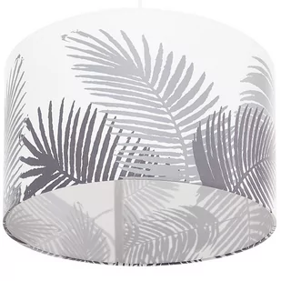 Beliani Lampa wisząca Lampa wisząca biało-szara ZILLER - Lampy sufitowe - miniaturka - grafika 1