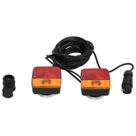 Akcesoria motoryzacyjne - vidaXL Lampy do przyczepy, 2 szt., czerwone, 10,5x7,5x10 cm, 12 V - miniaturka - grafika 1