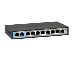Switch POE BCS BCS-B-SP0802 10 portów 10/100MB LAN - Akcesoria do monitoringu - miniaturka - grafika 1