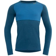 Koszulki sportowe męskie - Męska koszulka Devold Expedition Merino Silk Shirt Man Rozmiar: L / Kolor: niebieski - miniaturka - grafika 1