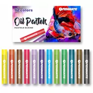 Kredki, ołówki, pastele i pisaki - Pastele olejne 12 kolorów PENMATE - miniaturka - grafika 1