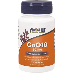 Now Foods NOW CoQ10 50mg 50caps - Witaminy i minerały dla sportowców - miniaturka - grafika 1