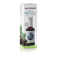 Witaminy i minerały dla sportowców - Manuka Health New Zealand Viridian Ekologiczny Spray do gardła z czarnym bzem, miodem oraz prawoślazem (50ml) Viridian - miniaturka - grafika 1