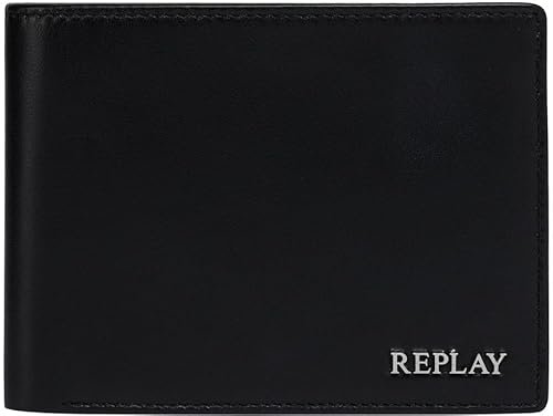 REPLAY Męski portfel na akcesoria podróżne FM5333, 0094 Silver Black, 0094 Silver Black, jeden rozmiar