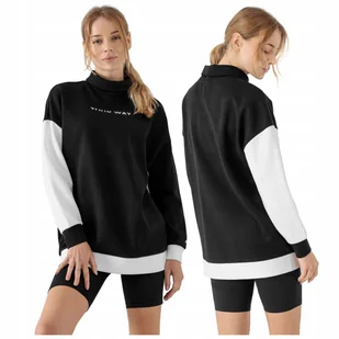 BLUZA damska z DRESOWA 4F z golfem BLD023 S - Bluzy damskie - miniaturka - grafika 1