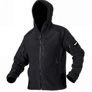 Texar - Bluza polarowa HUSKY - Czarna 4XL - Odzież taktyczna i umundurowanie - miniaturka - grafika 1