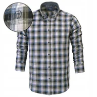 Koszule męskie - KOSZULA Męska w KRATKĘ z Długim Rękawem Bawełniana Regular Fit Pako Jeans - miniaturka - grafika 1