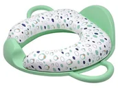 Nocniki - Poupy Miękka nakładka na sedes z uchwytami Seledynowa 18 m+ - miniaturka - grafika 1