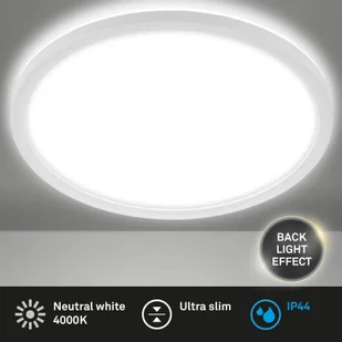 Briloner Łazienkowa lampa sufitowa LED Slim Drip, biała, Ø 42 cm - Lampy sufitowe - miniaturka - grafika 5