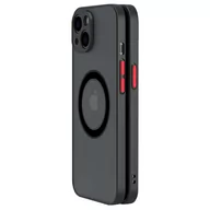 Etui i futerały do telefonów - Alogy Etui do Apple iPhone 13 Mini obudowa Hybrid Mag Case do MagSafe z ochroną aparatu matowe czarne - miniaturka - grafika 1