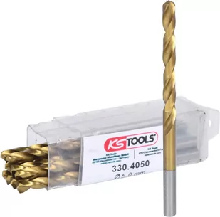 KS TOOLS HSS TiN Wiertło spiralne, 5mm, 10-ciopak - Wiertła - miniaturka - grafika 1