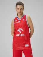 Koszulki i topy damskie - 4F Koszulka meczowa replika wyjazdowa z sezonu 2025/26 damska 4F x Wisła Kraków - czerwona XXL - miniaturka - grafika 1