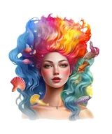 Pasmanteria - Naprasowanka Dziewczyna morze sea girl 4 - miniaturka - grafika 1