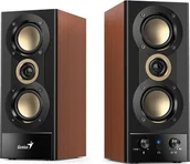 Głośniki przenośne - Genius g�o�niki SP-HF800BT, 2.0, 20W, czarno-br�zowy, Bluetooth 5.3 - miniaturka - grafika 1