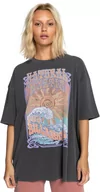 Koszulki i topy damskie - t-shirt damski BILLABONG NATURAL MYSTIC TEE Off Black - OFB - miniaturka - grafika 1