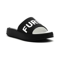Klapki i japonki damskie - Furla Klapki REAL | z dodatkiem skóry - miniaturka - grafika 1