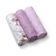 Pieluchy - Babyono Naturalne pieluszki z włókien bambusa fioletowe Natural Bamboo - miniaturka - grafika 1