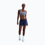 Bielizna sportowa damska - Biustonosz treningowy Nike Swoosh Medium Support world indigo/white WYSYŁKA W 24H 30 DNI NA ZWROT - miniaturka - grafika 1