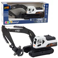 Samochody i pojazdy dla dzieci - DLA DZIECI KOPARKA GĄSIENICOWA RUCHOMA ŁYŻKA - miniaturka - grafika 1