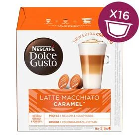 Nescafe DOLCE GUSTO DOLCE GUSTO Latte Macchiato Caramel 16 kapsułek - Kawa w kapsułkach i saszetkach - miniaturka - grafika 2