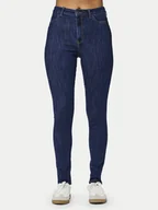 Spodnie damskie - Pieces Jeansy Dea 17151022 Granatowy Skinny Fit - miniaturka - grafika 1