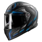 Kaski motocyklowe - Kask Integralny LS2 FF811 Vector II Alizer Matowy Czarny/Niebieski4XL - miniaturka - grafika 1