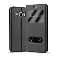 Etui i futerały do telefonów - Etui ochronne Cadorabo do Samsung Galaxy J5 2016 w kolorze czarnym etui na telefon komórkowy etui na książkę - miniaturka - grafika 1