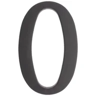 Akcesoria do drzwi - Cyfra plastikowa "0" czarna 180 mm - miniaturka - grafika 1