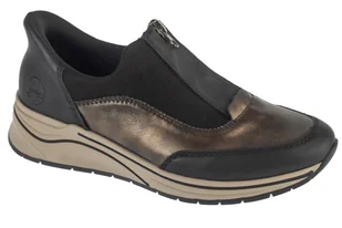Rieker Shoes N9553-25, Damskie, półbuty, Czarne - Półbuty męskie - miniaturka - grafika 1