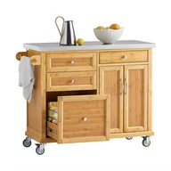 Meble kuchenne - SoBuy FKW70-N Wyspa kuchenna  wózek do serwowania Szafka Kuchenna - miniaturka - grafika 1