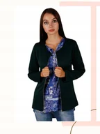 Swetry damskie - BLUZKA DAMSKA ELEGANCKA PLUS SIZE ŻAKIET OKAZJA - miniaturka - grafika 1