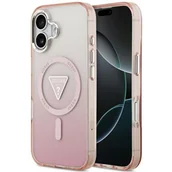 Etui i futerały do telefonów - Etui GUESS IML Gradient Triangle Logo MagSafe do Apple iPhone 17 Różowy - miniaturka - grafika 1